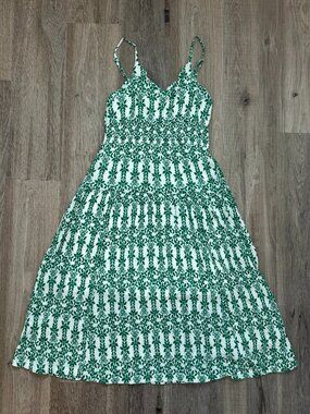NEW Skies are Blue Green Floral Dress (M) Mathilde Midi Dress